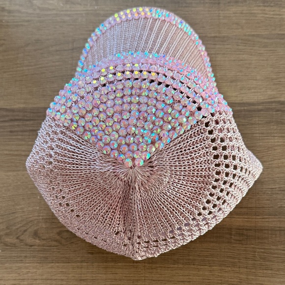 Pink Rhinestone Mesh Cap - Picture 3 of 5
